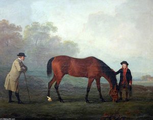 'furiband', With His Owner, Sir Henry 'harry' Harpur — Sawrey Gilpin