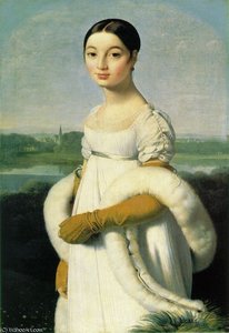 Mademoiselle Caroline Riviere, Louvre — Jean-auguste-dominique Ingres