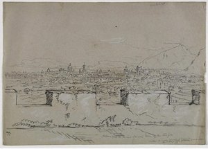 Palmero, Sicily, From The Ancient Saracen Tower Of The Zisa — Thomas Cole