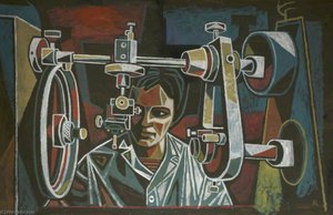 Woman Working — Cliff Rowe