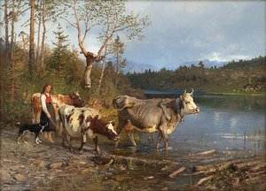 Evening By The Lakeside — Anders Monsen Askevold