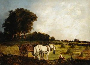 A Harvest — John Crome