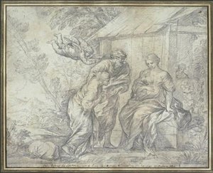 The Return Of Hagar — Pietro Da Cortona