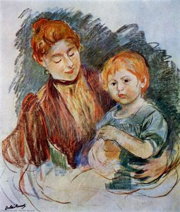Woman And Child — Berthe Morisot