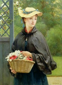 The Gardener's Daughter — George Dunlop Leslie