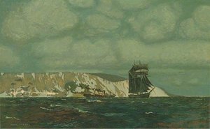 Beachy Head, East Sussex, Moonlight — Charles Pears