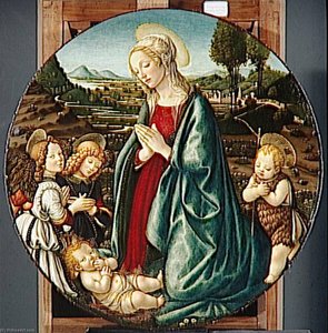 La Vierge A L'enfant Avec Un Ange Prefiguration De La Passion — Bernardino Luini, Italian Renaissance