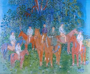 The Kessler Family On Horseback 1 — Raoul Dufy