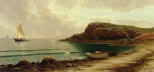 Seascape With Dories And Sailboats — Alfred Thompson Bricher, American Luminism
