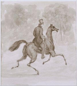 Man On Trotting Horse — Constantin Guys