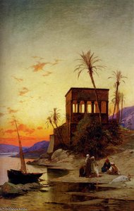 The Kiosk Of Trajan Philae On The Nile — Hermann David Salomon Corrodi, Romanticism