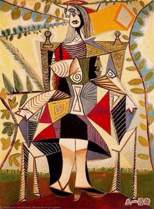 Woman Standing In A Garden — Pablo Picasso