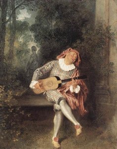 Mezzetin — Jean-antoine Watteau, Rococo Style