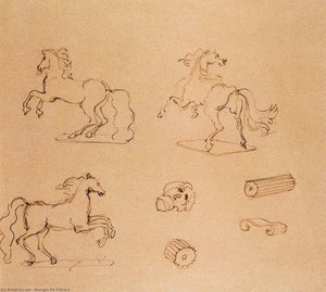 A Horse — Giorgio De Chirico, Metaphysical Surrealism
