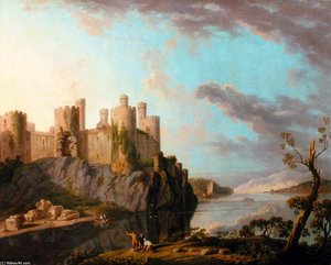 Conway Castle - — George Barret The Elder