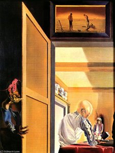 Dalí Gala And The Angelus Of Millet Immediately Preceding Th — Salvador Dalí, Surrealism