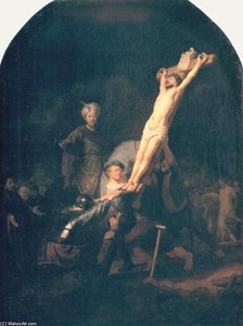 The Raising Of The Cross — Rembrandt Van Rijn, Baroque