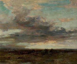 The Argyllshire Moor, Sunset — John Campbell Mitchell