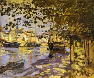 The Seine At Rouen (la Seine À Rouen) — Claude Monet, Impressionism