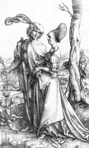 Young Couple Threatened By Death — Albrecht Dürer