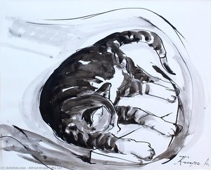 My Cat — Alfred Joseph Krūppa, Contemporary Realism