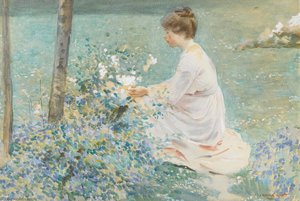 Picking Flowers — Dame Laura Knight