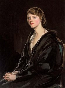 Portrait Of Mrs E. Bowen-davies — Sir John Lavery, Realism