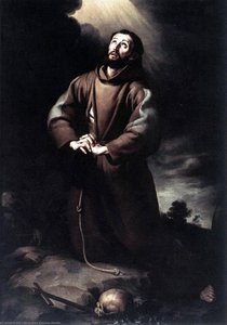 St. Francis Of Assisi At Prayer — Bartolomé Esteban Murillo