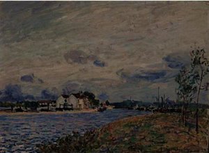The Embankments Of The Loing At Saint-mammes — Alfred Sisley