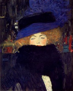 Lady With Hat And Feather Boa — Gustav Klimt