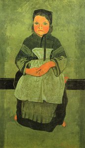 Little Breton Girl Seated (also Known As Portrait Of Marie Francisaille) — Paul Sérusier, Cloisonnism
