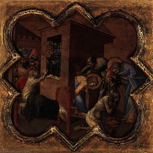 Scenes From The Life Of St Thomas — Luca Di Tommè, Late Medieval Decorative Style