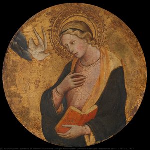 Virgin Annunciate, Lorenzo Di Niccolò (attributed To), C. 1392 - C. 1412 — Lorenzo Di Niccolò Di Martino