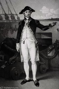 Portrait Of John Paul Jones — Alonzo Chappel, Neoclassicism