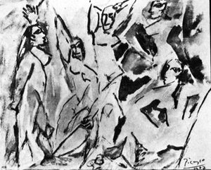 The Girls Of Avignon (study) — Pablo Picasso, Proto-cubism