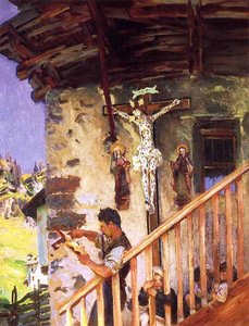 A Tyrolese Crucifix — John Singer Sargent