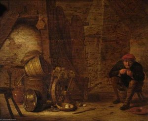 Peasant in an Outhouse