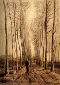 Avenue Of Poplars — Vincent Willem Van Gogh, Realism