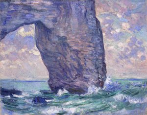 The Manneport, Seen From Below — Claude Monet