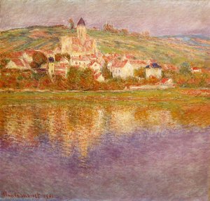 Vetheuil At Sunset — Claude Monet, Impressionism