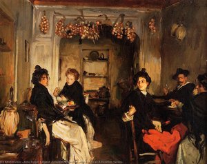 Venetian Wineshop (also Known As A Venetian Tavern) — John Singer Sargent