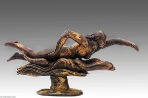 Swimming Figure With Fishes — Paul Manship