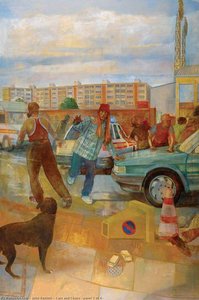 Cars And Chaos (panel 2 Of 4) — John Bartlett