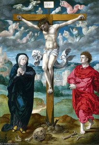 The crucifixion - central panel