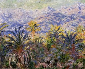 Palm Trees At Bordighera — Claude Monet
