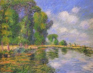 By The River In Autumn — Gustave Loiseau