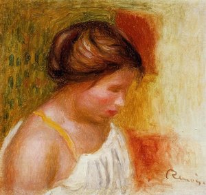 Gabrielle In A Chemise — Pierre-auguste Renoir, Impressionism