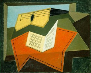 Guitar And Music Paper - - — Juan Gris