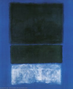 Greens And White In Blue — Mark Rothko