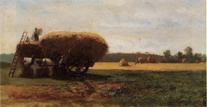 The Harvest — Camille Pissarro